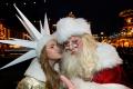 Weinachtsman - Santa Claus in Germany Christmas in the financial capital of Europe