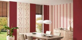 How to hang two types of wallpaper: a combination of materials and colors