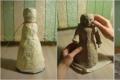 Salvadanaio di artigianato originale di Capodanno con le proprie mani per la decorazione della casa e regali Figurine di neve dalla neve per un anno