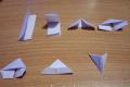 Moduláris origami - őszi háromszög alakú origami modul